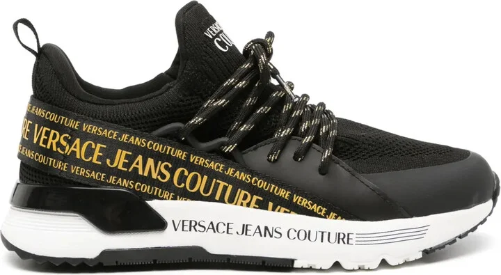 Dynamic logo-strap sneakers