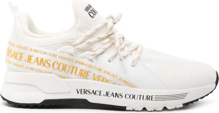 Dynamic logo-strap sneakers