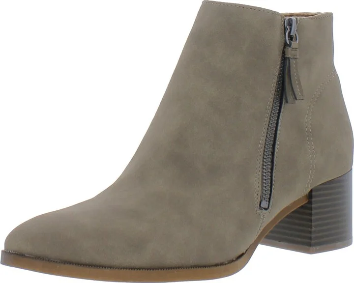Dynasty Womens Faux Leather Comfort Booties