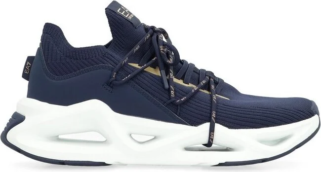 Ea7 Emporio Armani Cut-Out Lace-Up Sneakers