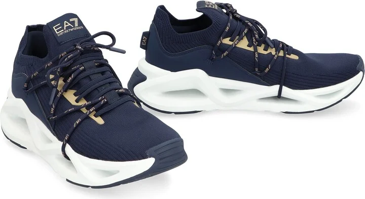 Ea7 Emporio Armani Knit Low-Top Sneakers - Image 3