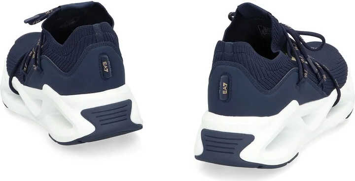 Ea7 Emporio Armani Knit Low-Top Sneakers - Image 4