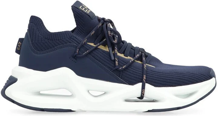 Ea7 Emporio Armani Knit Low-Top Sneakers