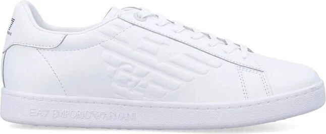 Ea7 Emporio Armani Logo Embossed Classic CC Sneakers