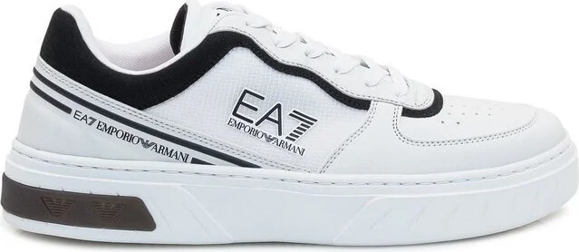 Ea7 Emporio Armani Logo-Patch Panelled Lace-Up Sneakers