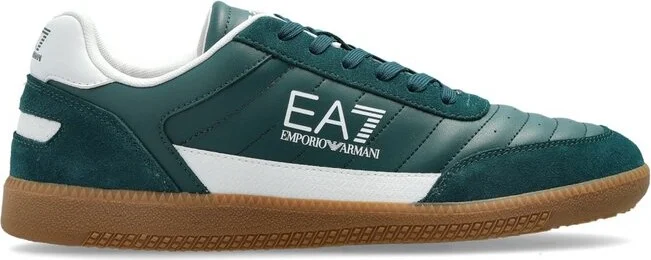 Ea7 Emporio Armani Logo Printed Lace-Up Sneakers