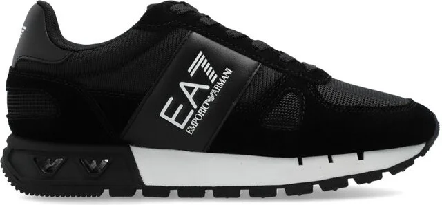 Ea7 Emporio Armani Logo-Printed Panelled Lace-Up Sneakers