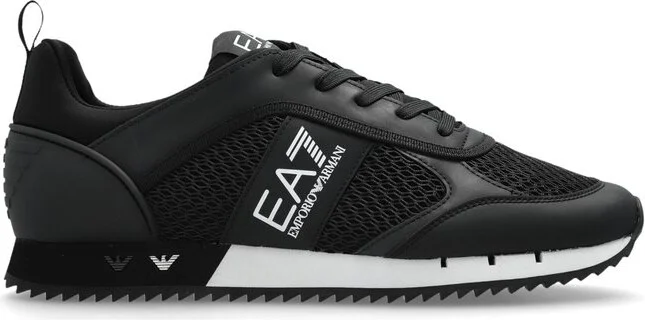 Ea7 Emporio Armani Mesh Panelled Lace-Up Running Shoes