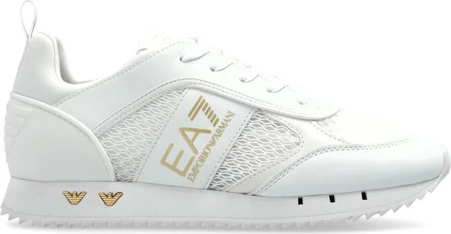 Ea7 Emporio Armani Mesh Panelled Lace-Up Running Shoes