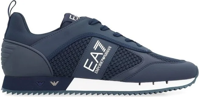 Ea7 Emporio Armani Mesh Panelled Lace-Up Running Shoes