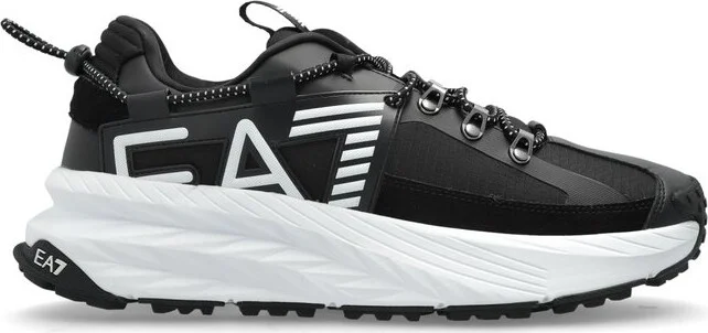 Ea7 Emporio Armani Round Toe Lace-Up Sneakers
