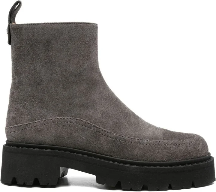 Ea7 Emporio Armani Suede Leather Boots