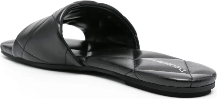 Eagle-motif quilted sandals - Image 3