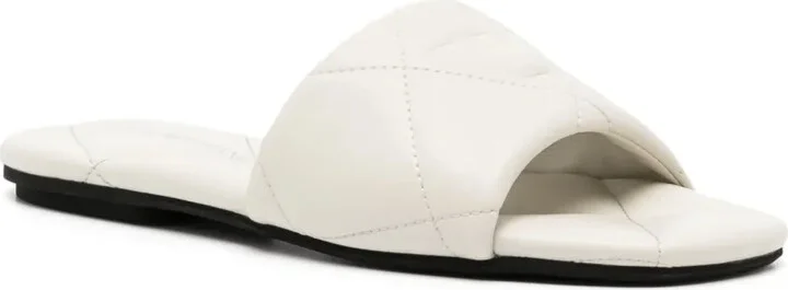 Eagle-motif quilted sandals - Image 2