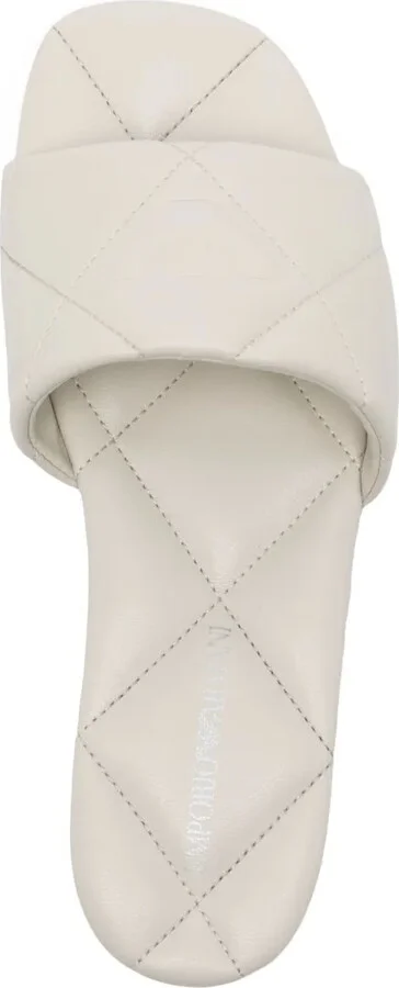 Eagle-motif quilted sandals - Image 4
