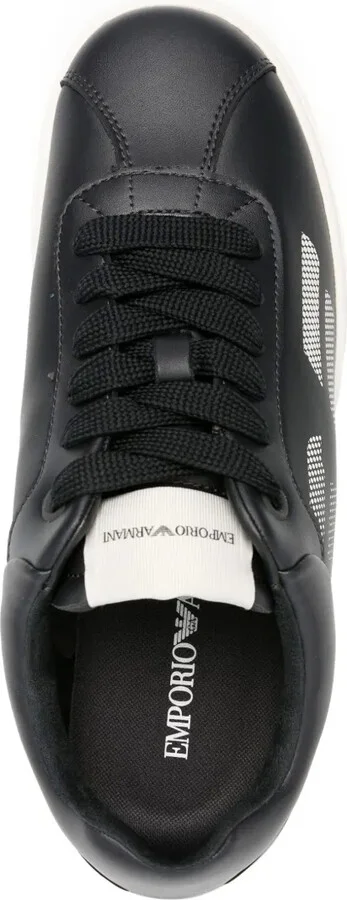 Eagle-Print Leather Sneakers - Image 4