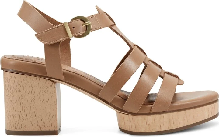 Earth Women's Adona Strappy Block Heel Dress Sandals - Image 2