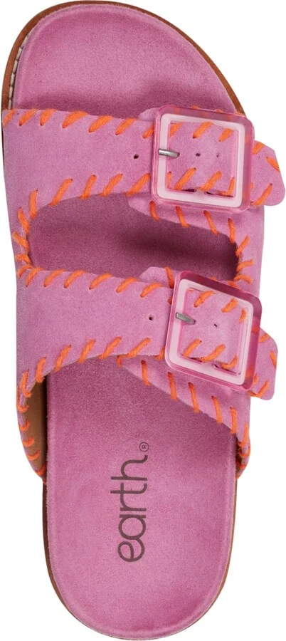 Earth Women's Fausto Stitched Double Band Slip-On Sandals - Image 4