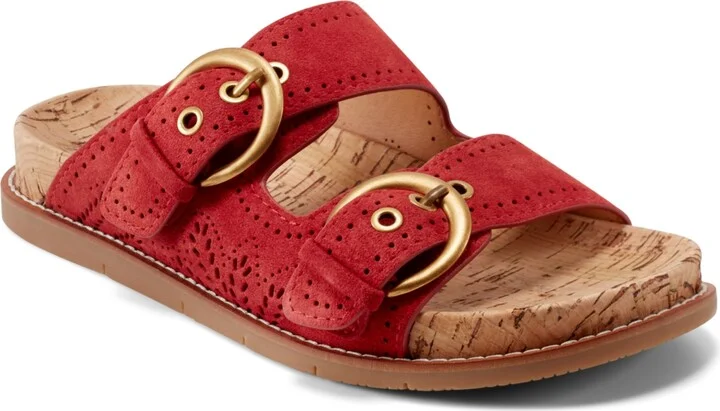 Earth Women's Francii Double Band Flat Slip-On Sandals
