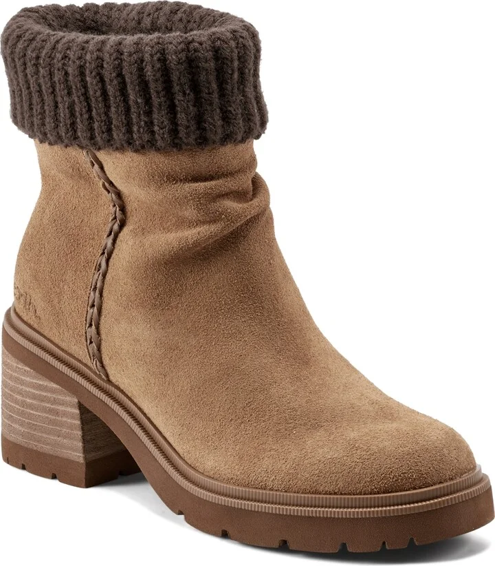 Earth Women's Gresa Cozy Waterproof Block Heel Booties