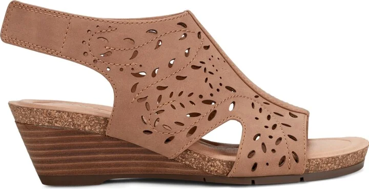 Earth Women's Halin Cutout Slingback Wedge Sandals - Image 2
