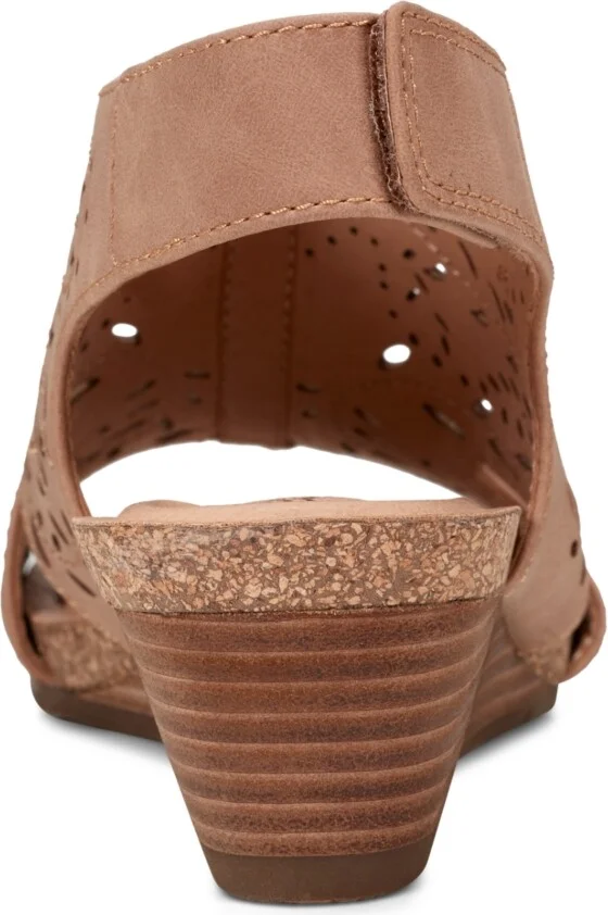 Earth Women's Halin Cutout Slingback Wedge Sandals - Image 3