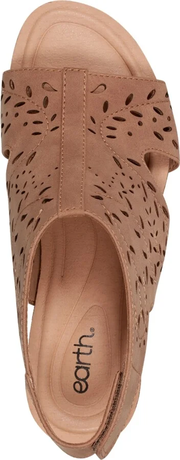 Earth Women's Halin Cutout Slingback Wedge Sandals - Image 4
