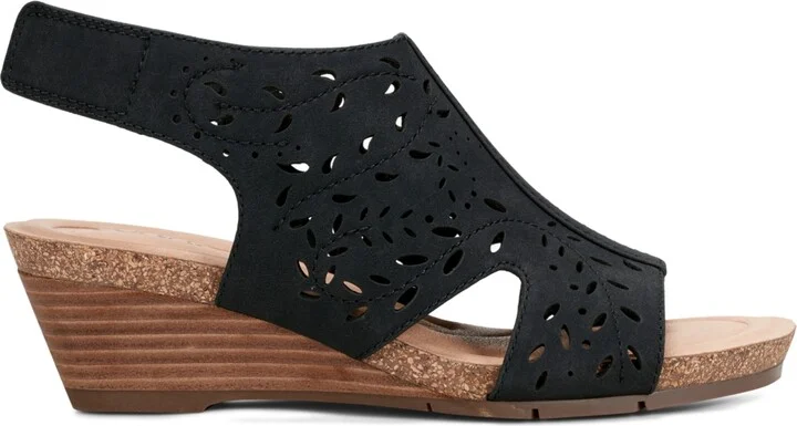Earth Women's Halin Cutout Slingback Wedge Sandals - Image 6
