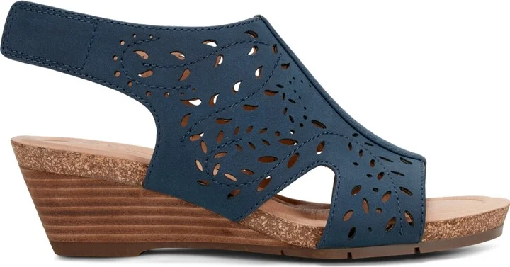Earth Women's Halin Cutout Slingback Wedge Sandals - Image 10