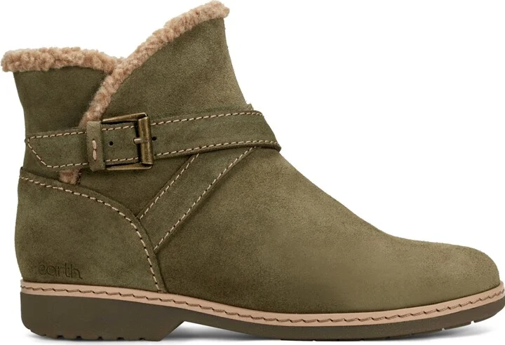 Earth Women's Hutton Buckle Strap Cozy Booties - Image 6