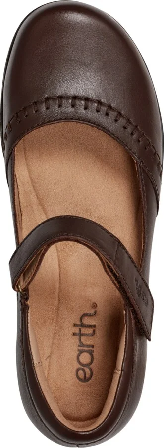 Earth Women's Kalece Leather Stitched Mary Jane Flats - Image 4