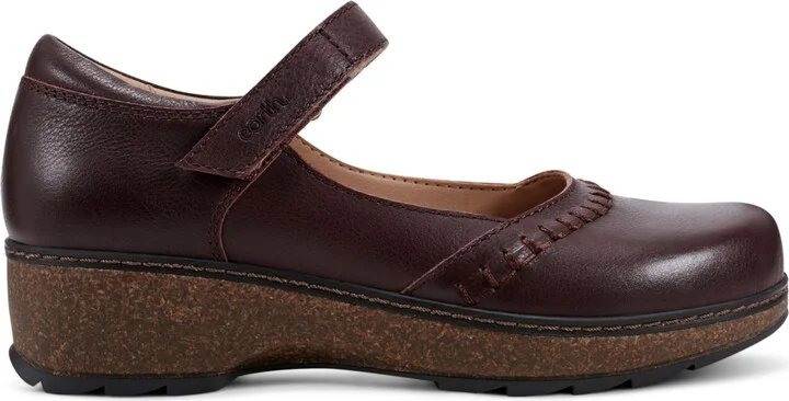 Earth Women's Kalece Leather Stitched Mary Jane Flats - Image 6