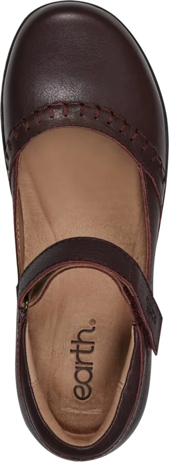 Earth Women's Kalece Leather Stitched Mary Jane Flats - Image 7