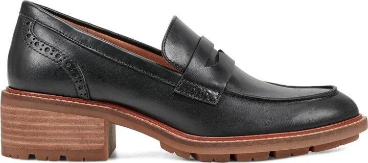 Earth Women's Lindy Block Heel Slip-On Penny Loafers - Image 2