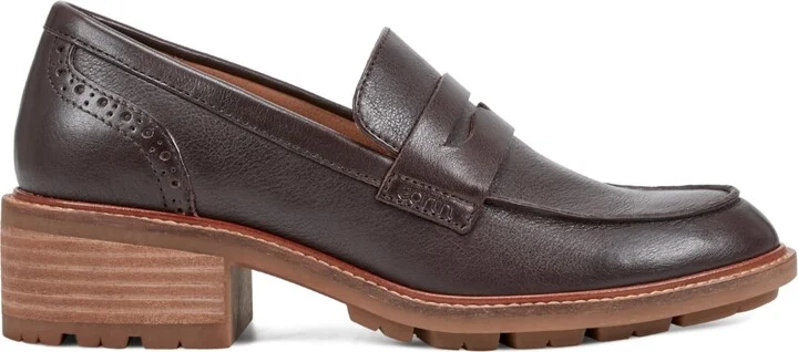 Earth Women's Lindy Block Heel Slip-On Penny Loafers - Image 6