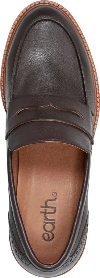 Earth Women's Lindy Block Heel Slip-On Penny Loafers - Image 7