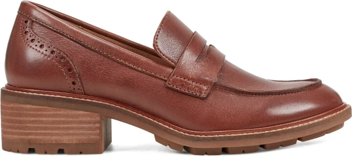 Earth Women's Lindy Block Heel Slip-On Penny Loafers - Image 10