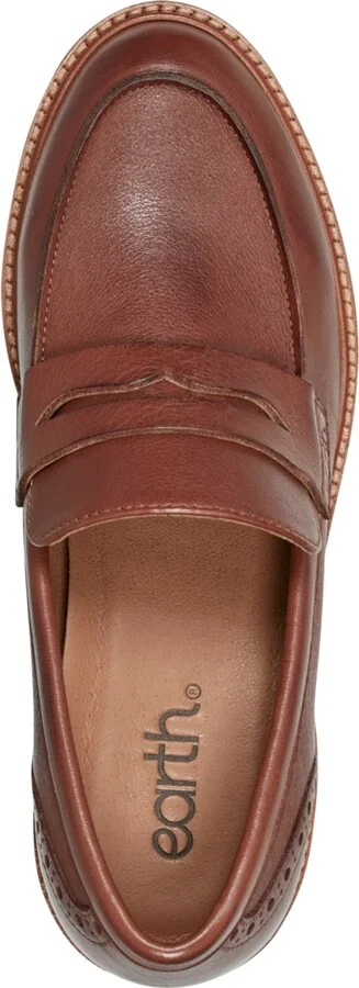 Earth Women's Lindy Block Heel Slip-On Penny Loafers - Image 11
