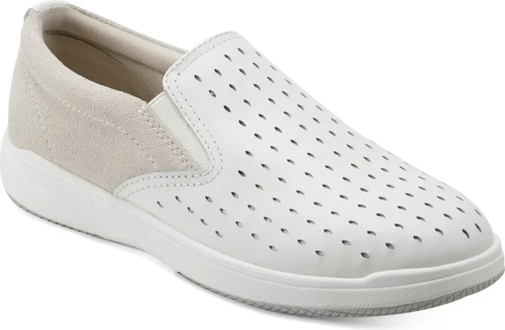 White,beige Multi - Leather And Suede