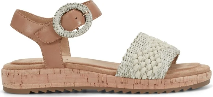 Earth Women's Padma Woven Band Ankle Strap Sandals - Cream/Brown - Image 2