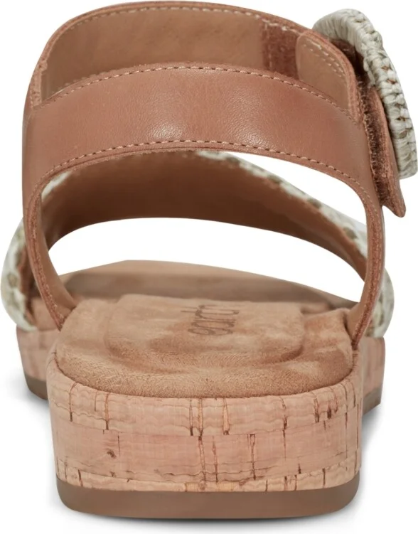 Earth Women's Padma Woven Band Ankle Strap Sandals - Cream/Brown - Image 3