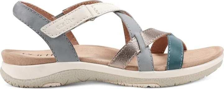 Earth Women's Sterling Strappy Sporty Sandals - Turquoise/Grey Multi Leather - Image 2
