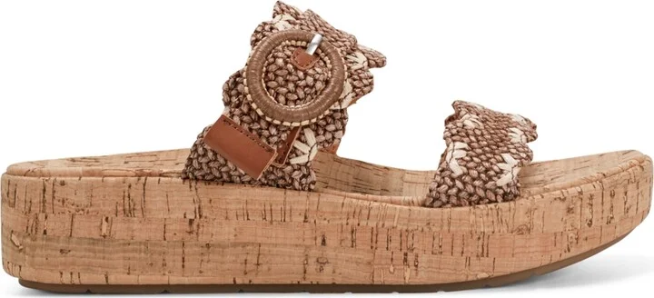 Earth Women's Subtle Woven Slip-On Platform Sandals - Image 2