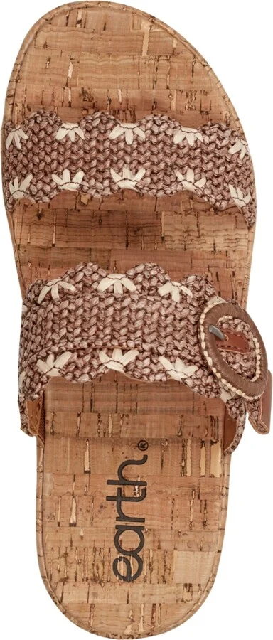 Earth Women's Subtle Woven Slip-On Platform Sandals - Image 4