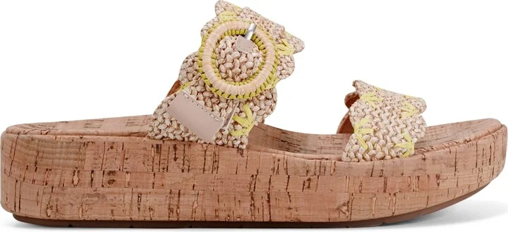 Earth Women's Subtle Woven Slip-On Platform Sandals - Image 6