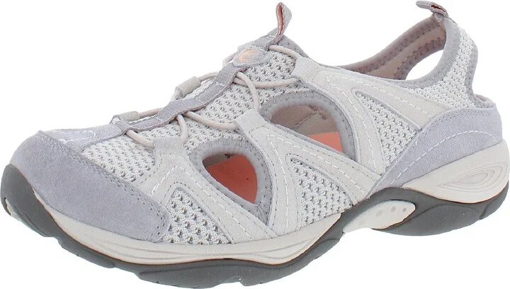 Earthen Womens Suede Mesh Walking Shoes