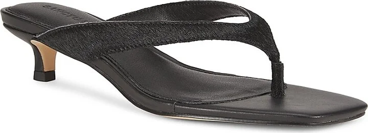 Ease 40MM Leather & Calf Fur Sandals - Image 2