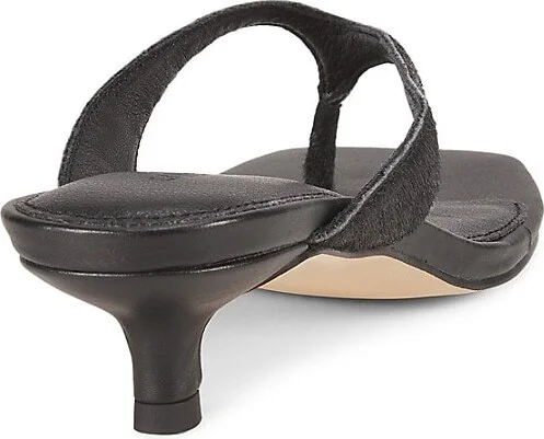 Ease 40MM Leather & Calf Fur Sandals - Image 3