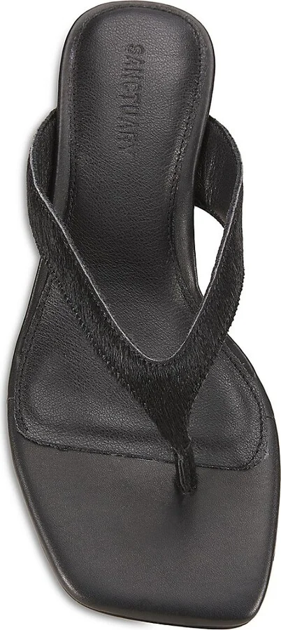 Ease 40MM Leather & Calf Fur Sandals - Image 5