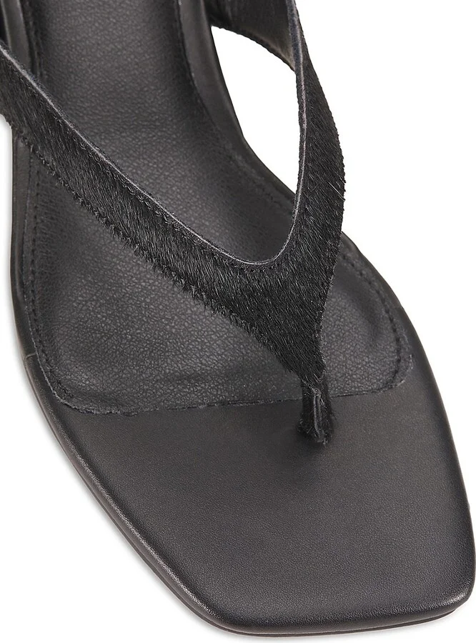 Ease 40MM Leather & Calf Fur Sandals - Image 6
